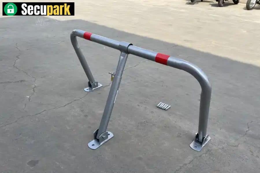 Arceau de stationnement Manuel Rabattable Avec Serrure Anti Parking 4