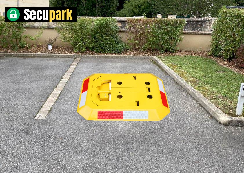 Stop Park Manuel Rabattable avec Serrure anti stationnement 8